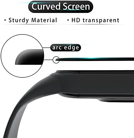 מגן מסך עבור Garmin Venu SQ, 3 PCS 3D 3D מעוגל קצה חכם Smart Watch סרט מגן [Clear HD] [כיסוי מלא] [Anti-Scratch] [Ultra Shaking Proof]